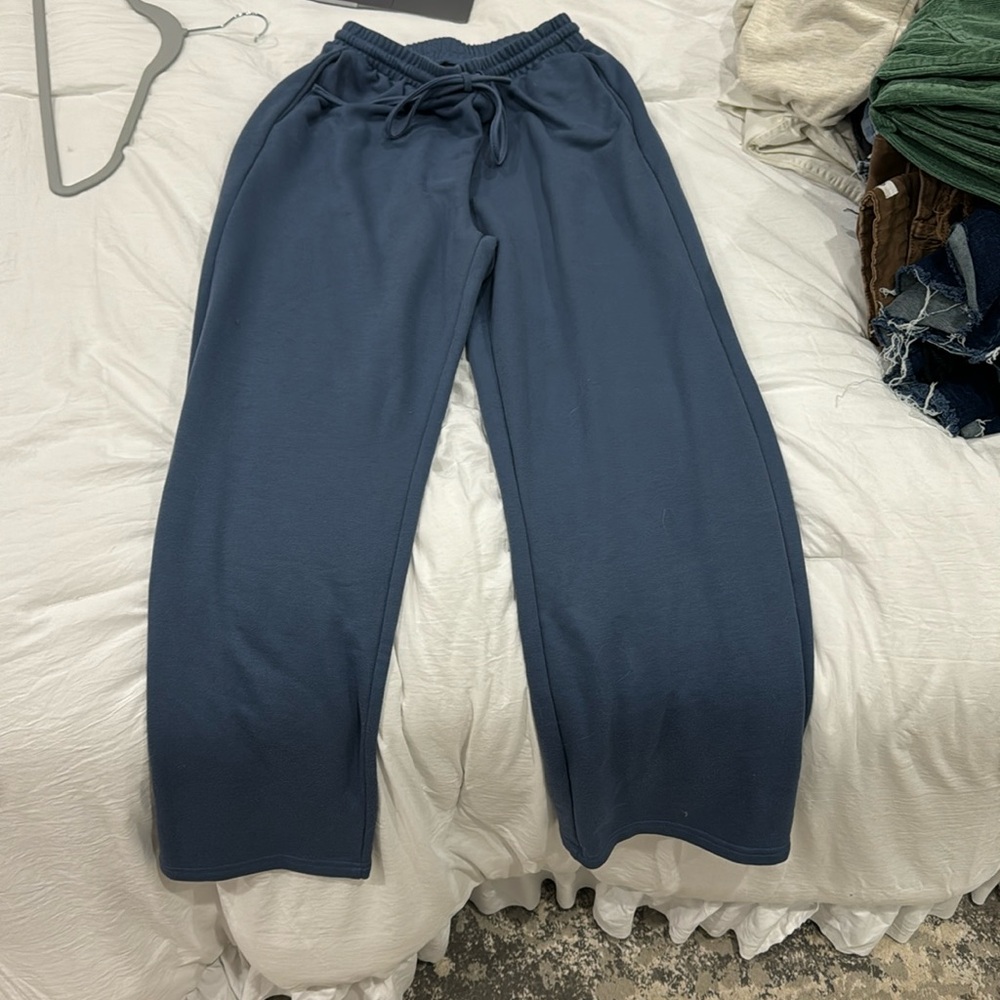 blue sweatpants